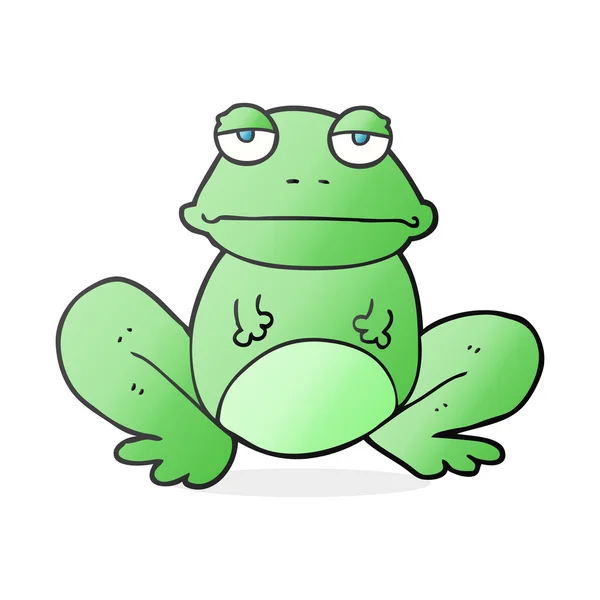 写意画的卡通青蛙 — 图库矢量图片