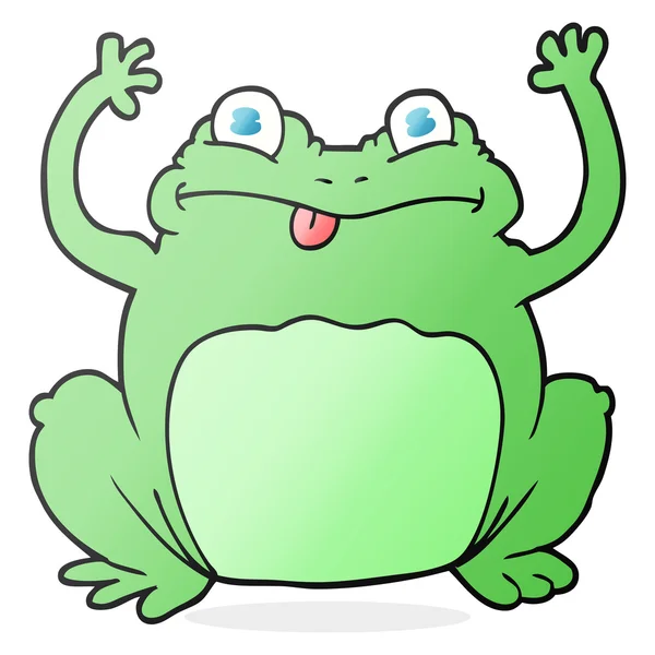 karikatür komik kurbağa