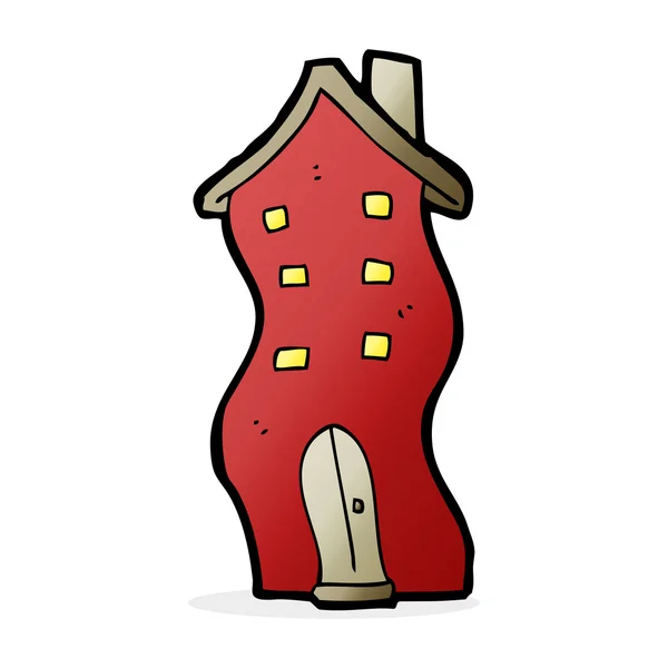 Cartoon illustration of house — Stock Vector