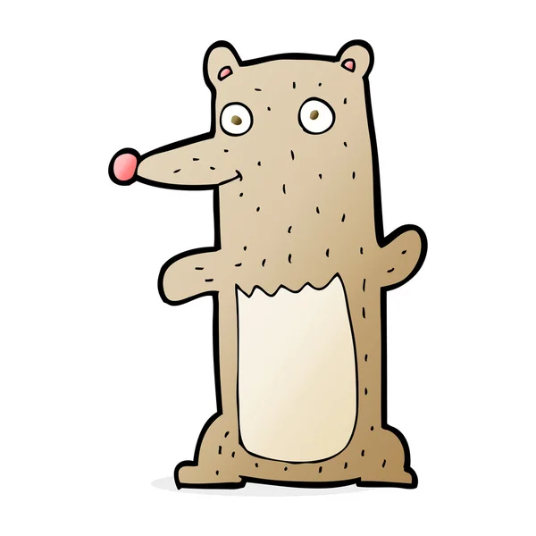 Vtipné kreslené medvěd — Stockový vektor