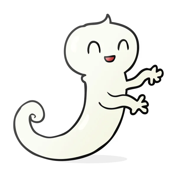 FreeHand getekende cartoon ghost — Stockvector