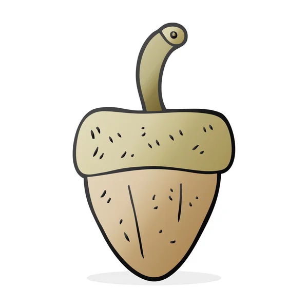 Freehand drawn cartoon acorn — Stock Vector