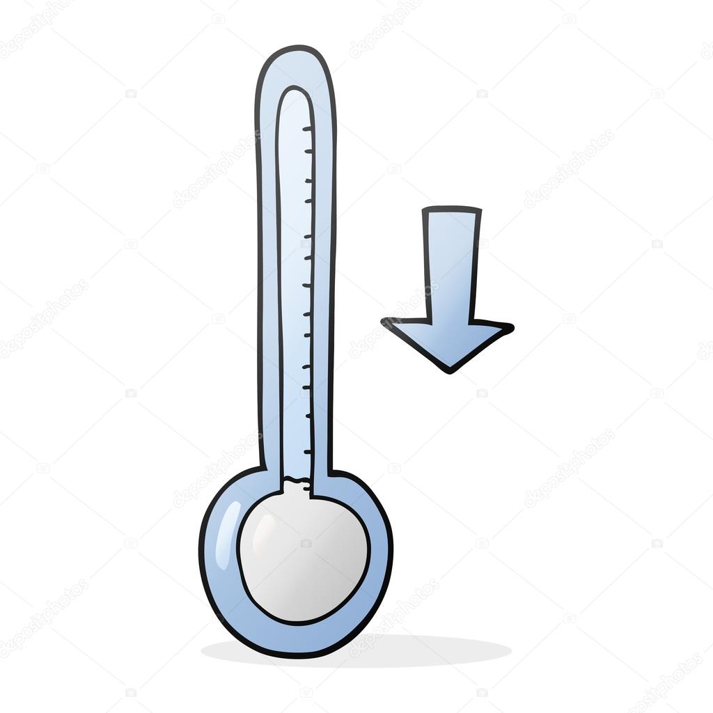 Cartoon dropping temperature Stock Vector Image by ©lineartestpilot  #101930572