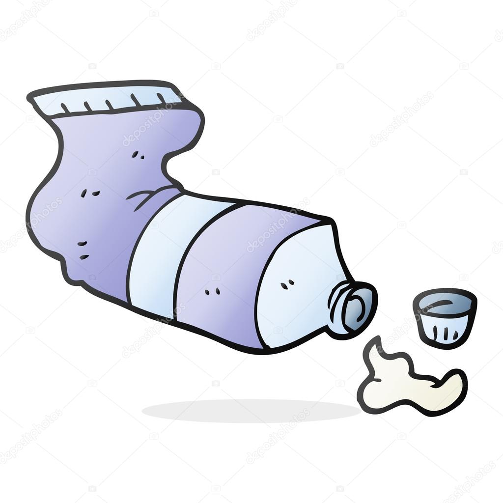 toothpaste tube cartoon