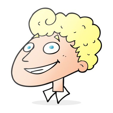 mutlu bir adam çizgi film