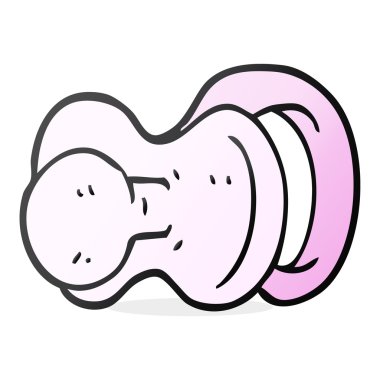 serbest çizilmiş karikatür emzik