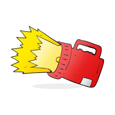 serbest çizilmiş karikatür meşale