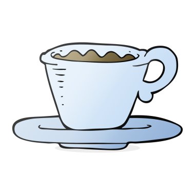 taza de café de la historieta