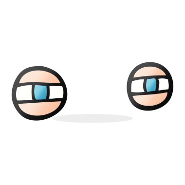 çizgi film gözleri çatık