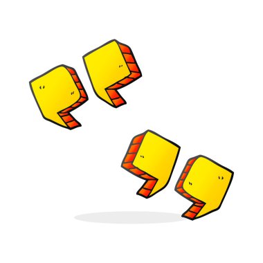 çizgi film tırnak işaretleri