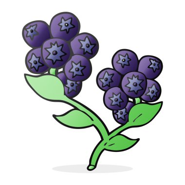 Yaban mersinli karikatür çizimi