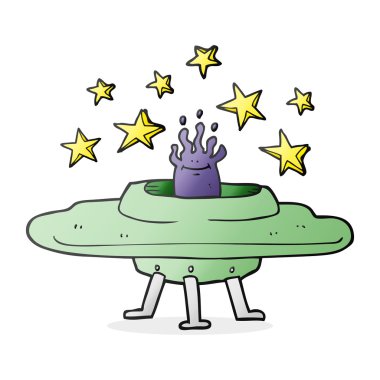 karikatür uçan daire