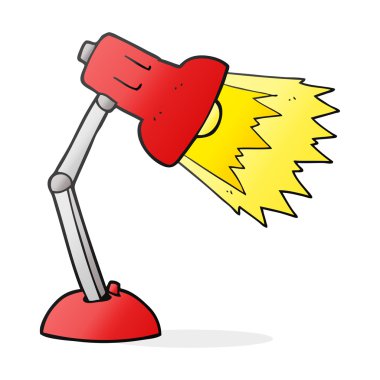 karikatür masa lambası