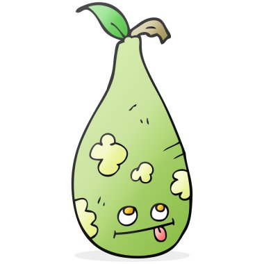 serbest çizilmiş karikatür armut