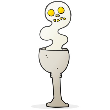 çizgi film korkunç Cadılar Bayramı kadehi