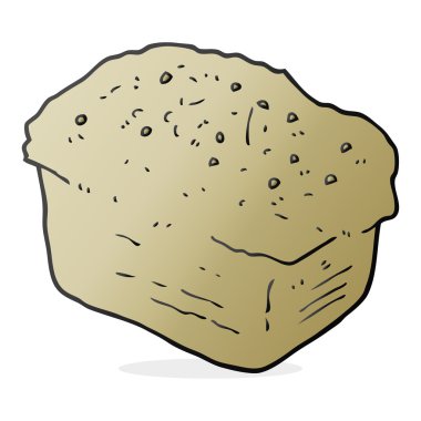 serbest çizilmiş karikatür ekmek