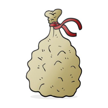 serbest çizilmiş karikatür çuval