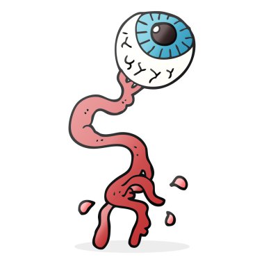 karikatür brüt göz küresi