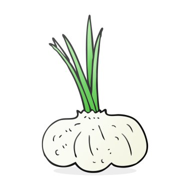 çizgi film sarımsak ampul