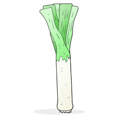 serbest çizilmiş karikatür pırasa