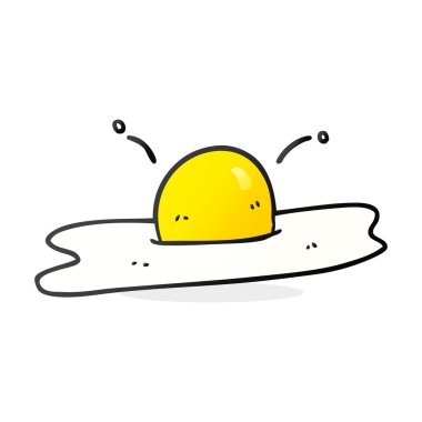 sahanda yumurta karikatür