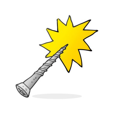 serbest çizilmiş karikatür vida