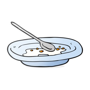 çizgi film boş tahıl bowl