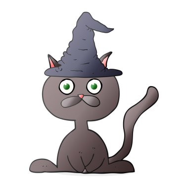 Cadılar Bayramı kedi çizgi film