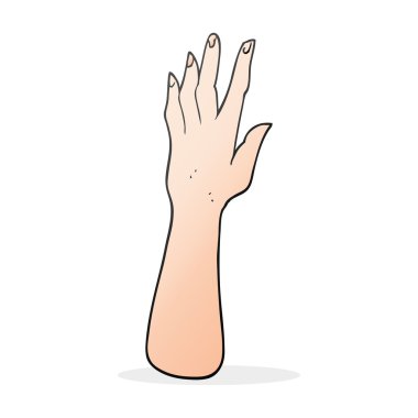 serbest çizilmiş karikatür el