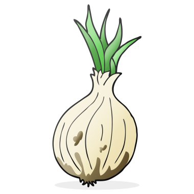 serbest çizilmiş karikatür soğan