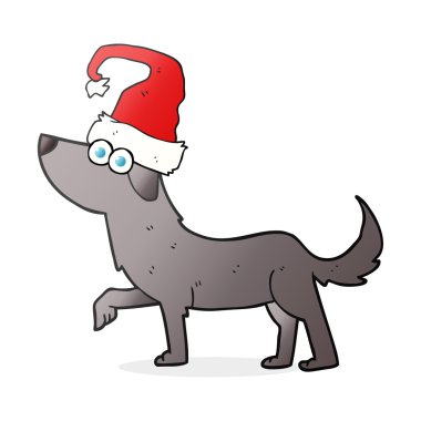 serbest çizilmiş karikatür köpek