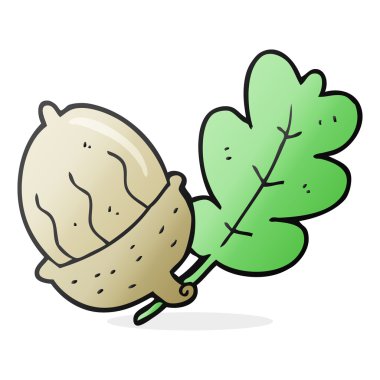 serbest çizilmiş karikatür palamut