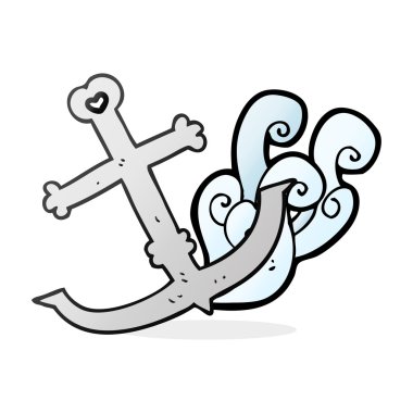 serbest çizilmiş karikatür çapa