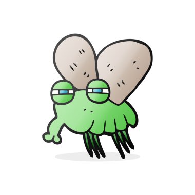 Serbest çizim çizgi film sineği