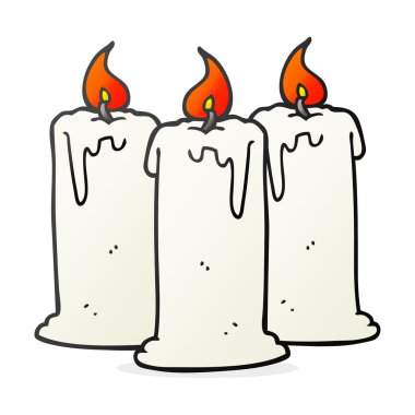 Yanan mumlar çizgi film