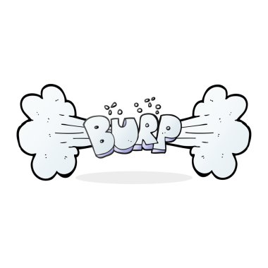 serbest çizilmiş karikatür geğirmek sembolü