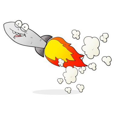 serbest çizilmiş karikatür füze