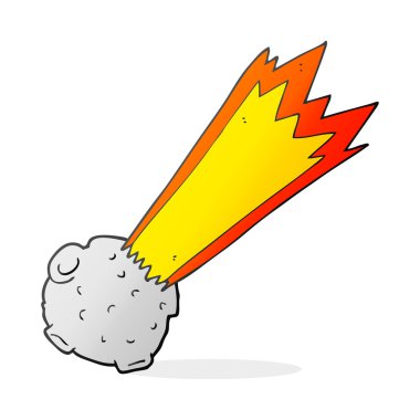 serbest çizilmiş karikatür meteor