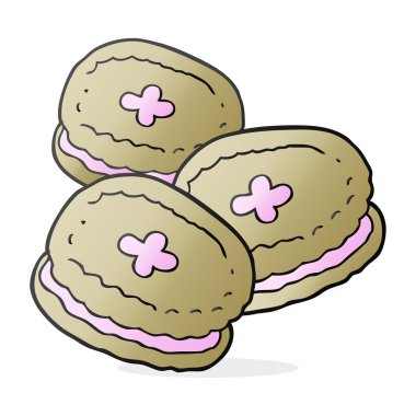 serbest çizilmiş karikatür bisküvi