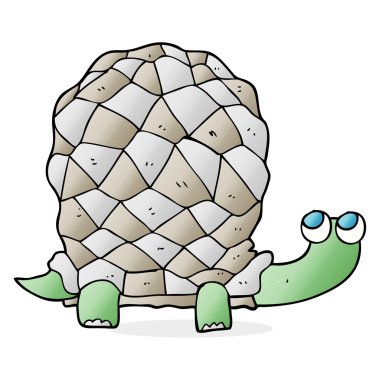 serbest çizilmiş karikatür kaplumbağa