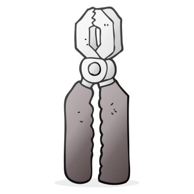 serbest çizilmiş karikatür pense