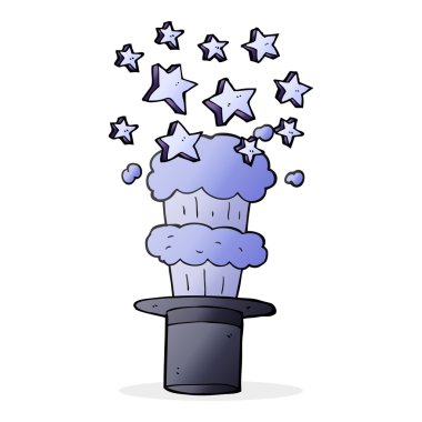 çizgi film sihirli üst şapka