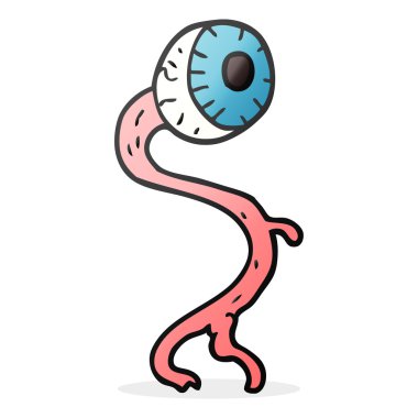 Brüt karikatür göz küresi