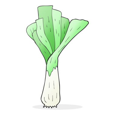 serbest çizilmiş karikatür pırasa