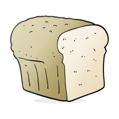 serbest çizilmiş karikatür ekmek