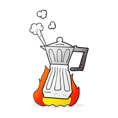 çizgi film espresso maker stovetop