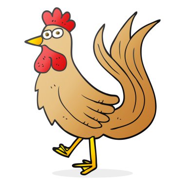 freehand drawn cartoon cock