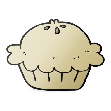 serbest çizilmiş karikatür pasta