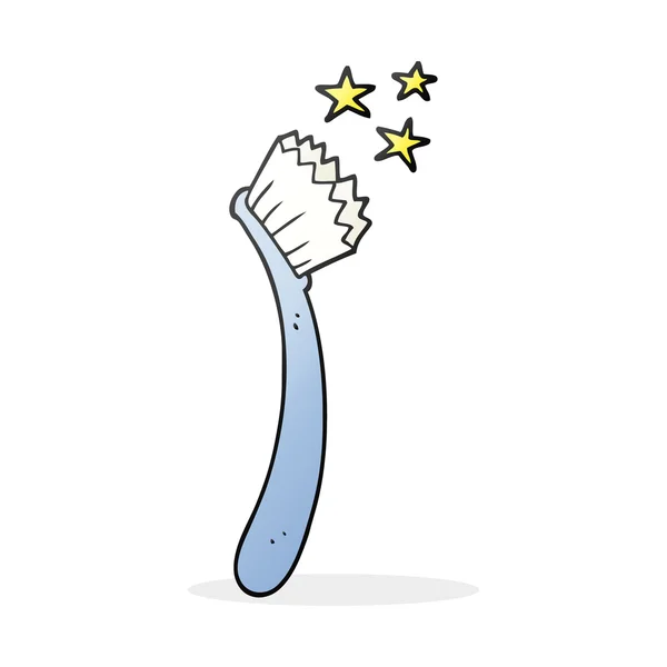 Escova de dentes dos desenhos animados — Vetor de Stock