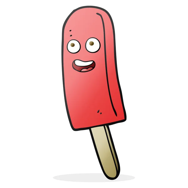 Caricatura hielo lolly — Vector de stock